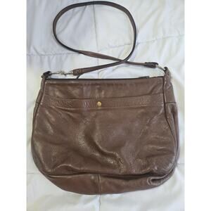 Vtg 70's L.L.Bean Red Brown Leather Crossbody Purse USA Made Travel Outdoor